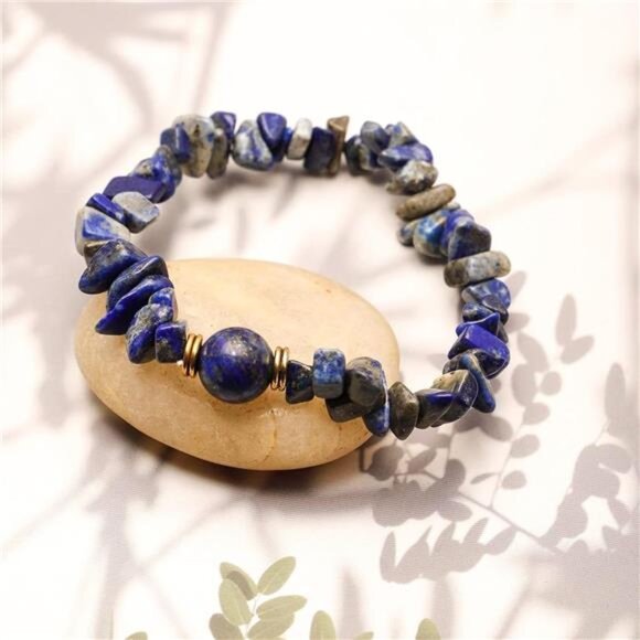 7Chakra Chip Stone Bracelets for Women Natural Crystal Healing Reiki - Picture 7 of 8